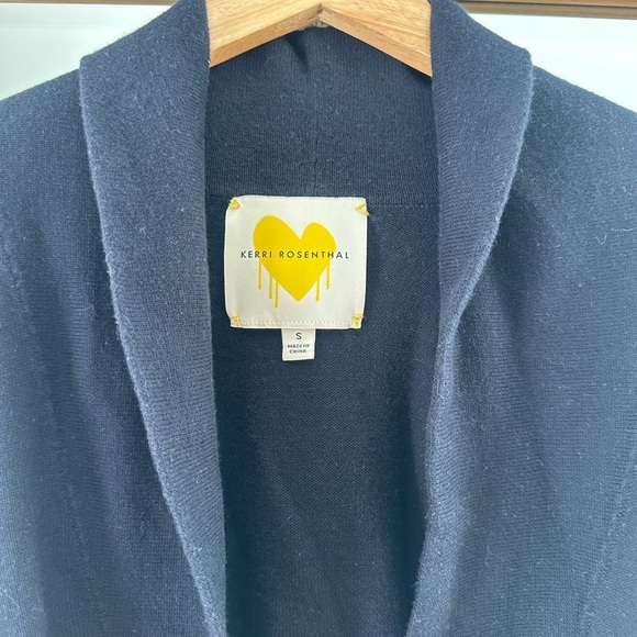 Kerri Rosenthal YVONNE SHAWL COLLAR POPCKET IN INDIGO - Picture 6 of 6